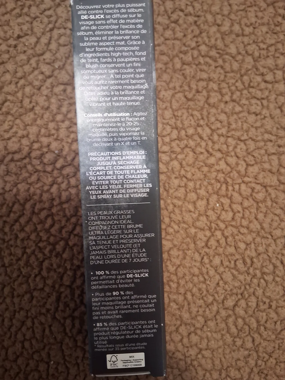 Urban Decay De-Slick Oil Control Makeup Setting Spray - Black